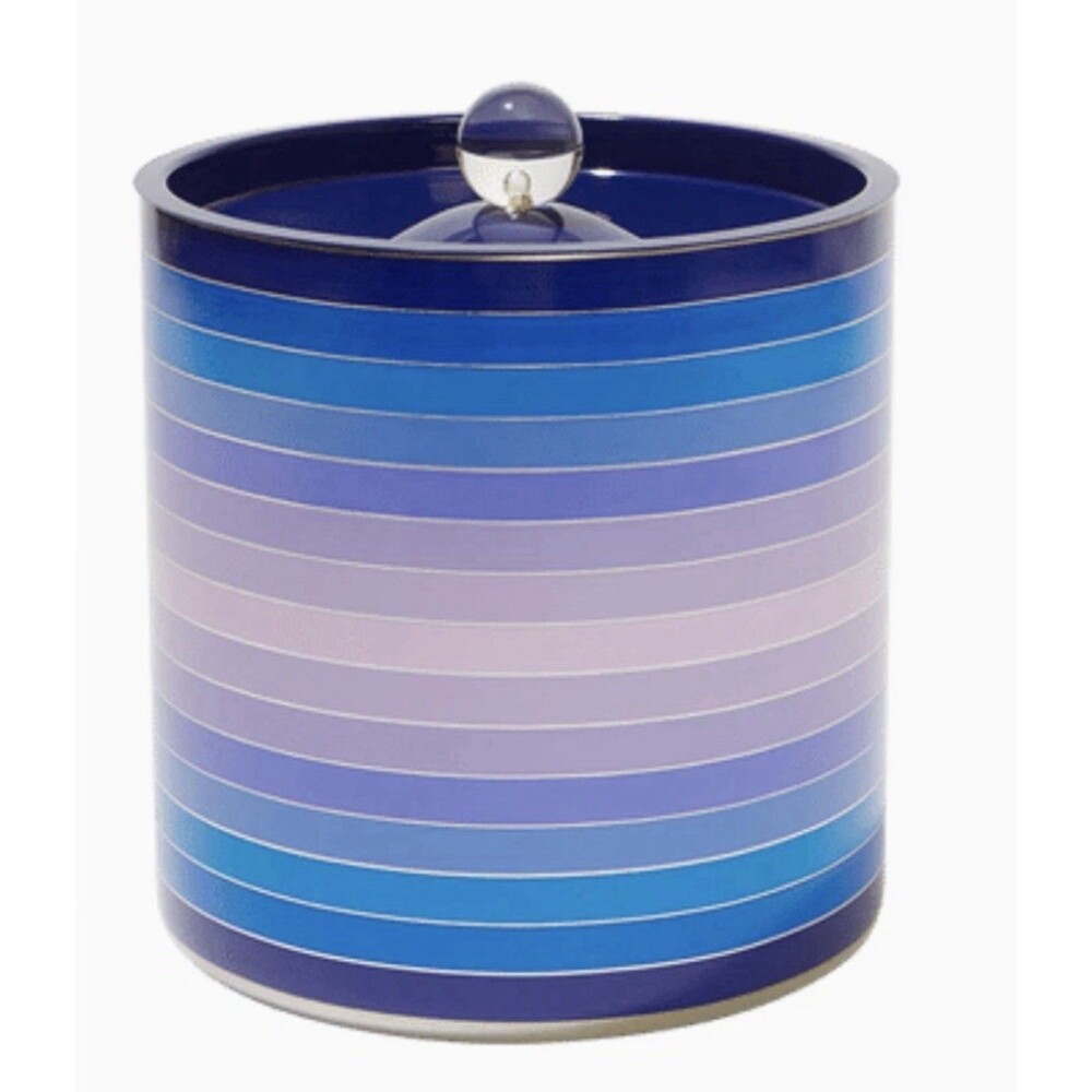 Jonathan Adler SCALA Ice Bucket W/ Lid New In Box 8” H Blue Purple Colorful